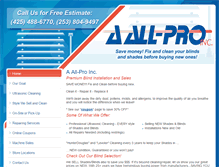 Tablet Screenshot of aallpro.com